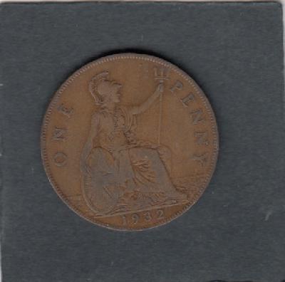 Beschrijving: 1 Penny  GEORGIUS V  